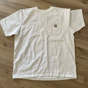 Carhartt K87 heavyweight cotton pocket t XL white excellent condition